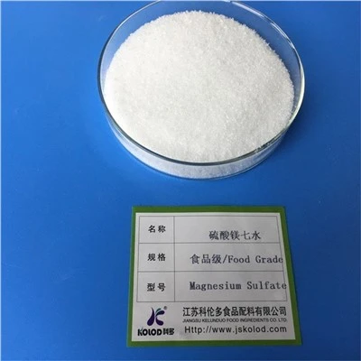 Sulfate de magnésium heptahydraté de qualité alimentaire